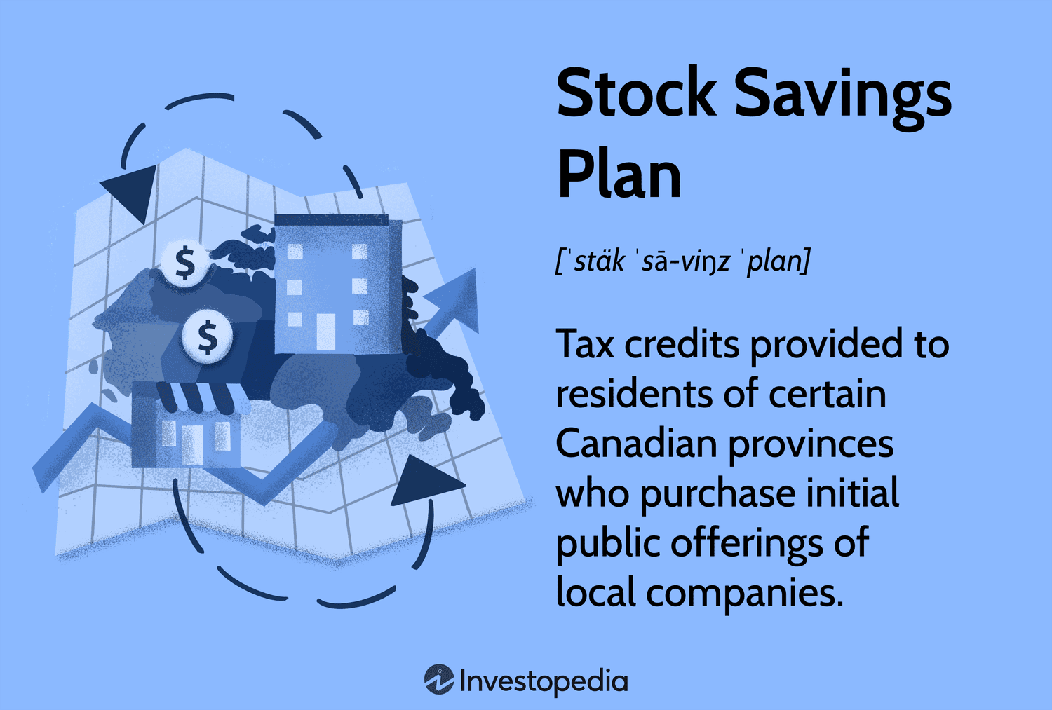 Stock Savings Plan: Tax credits provided to residents of certain Canadian provinces who purchase initial public offerings of local companies.