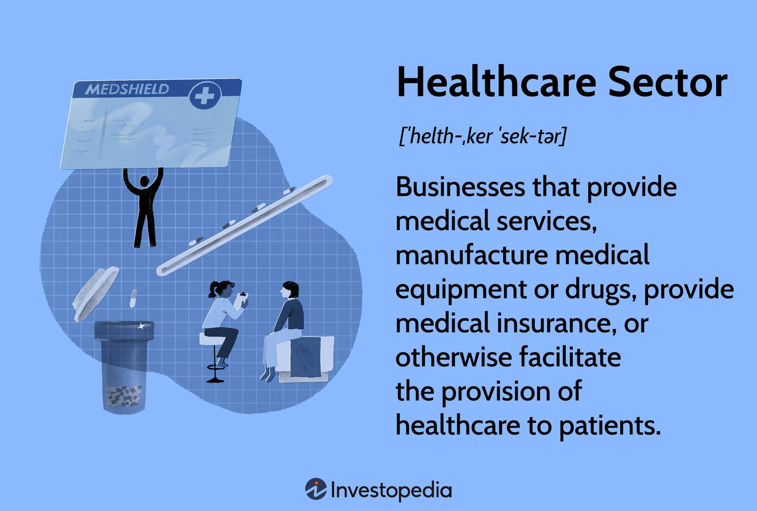 Healthcare Sector: Businesses that provide medical services, manufacture medical equipment or drugs, provide medical insurance, or otherwise facilitate the provision of healthcare to patients.