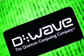 A photo illustration shows the D-Wave Systems logo