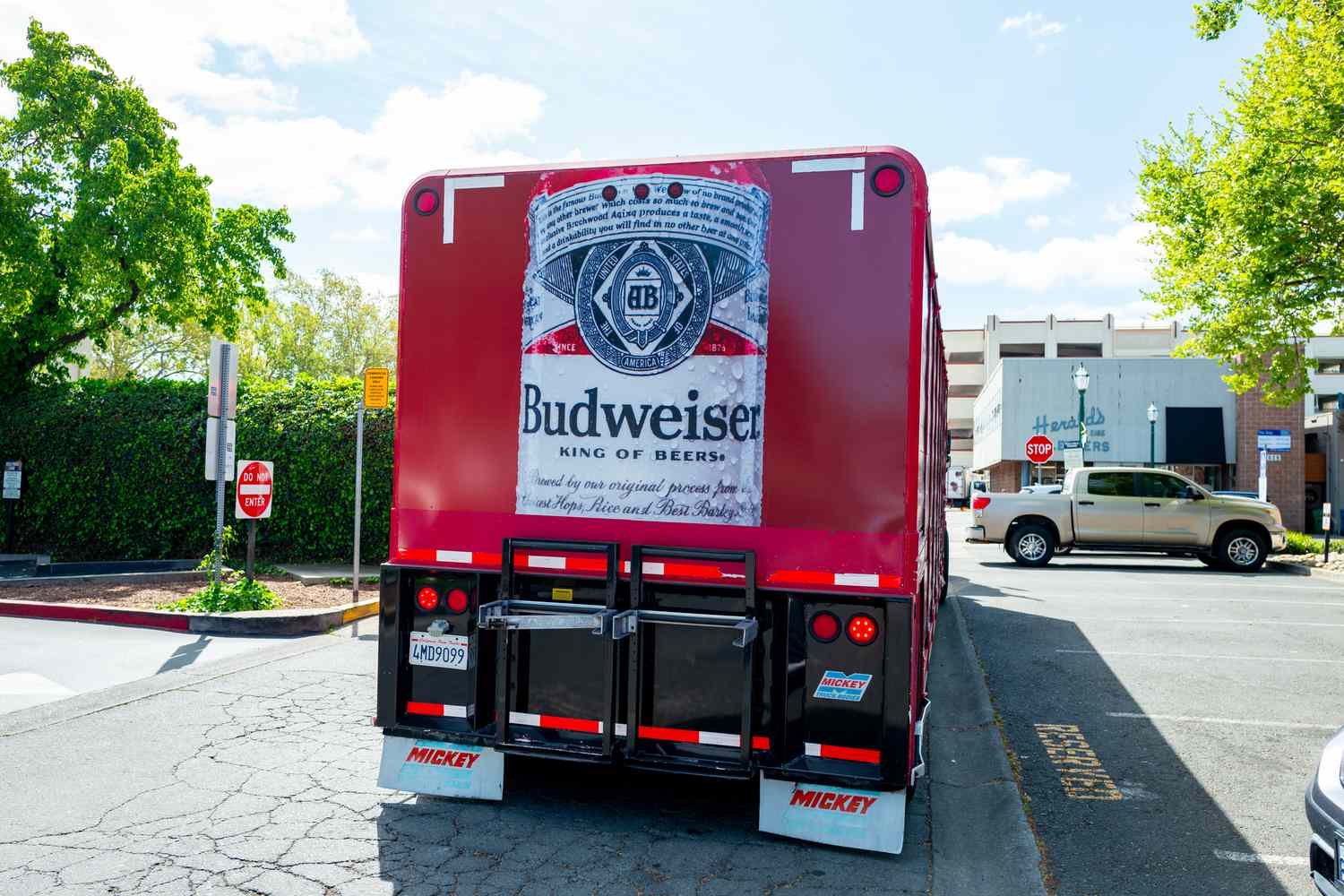Budweiser beer delivery truck