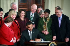 January 29, 2009: President Obama signs the Lilly Ledbetter Fair Pay Act into law 01/29/09.