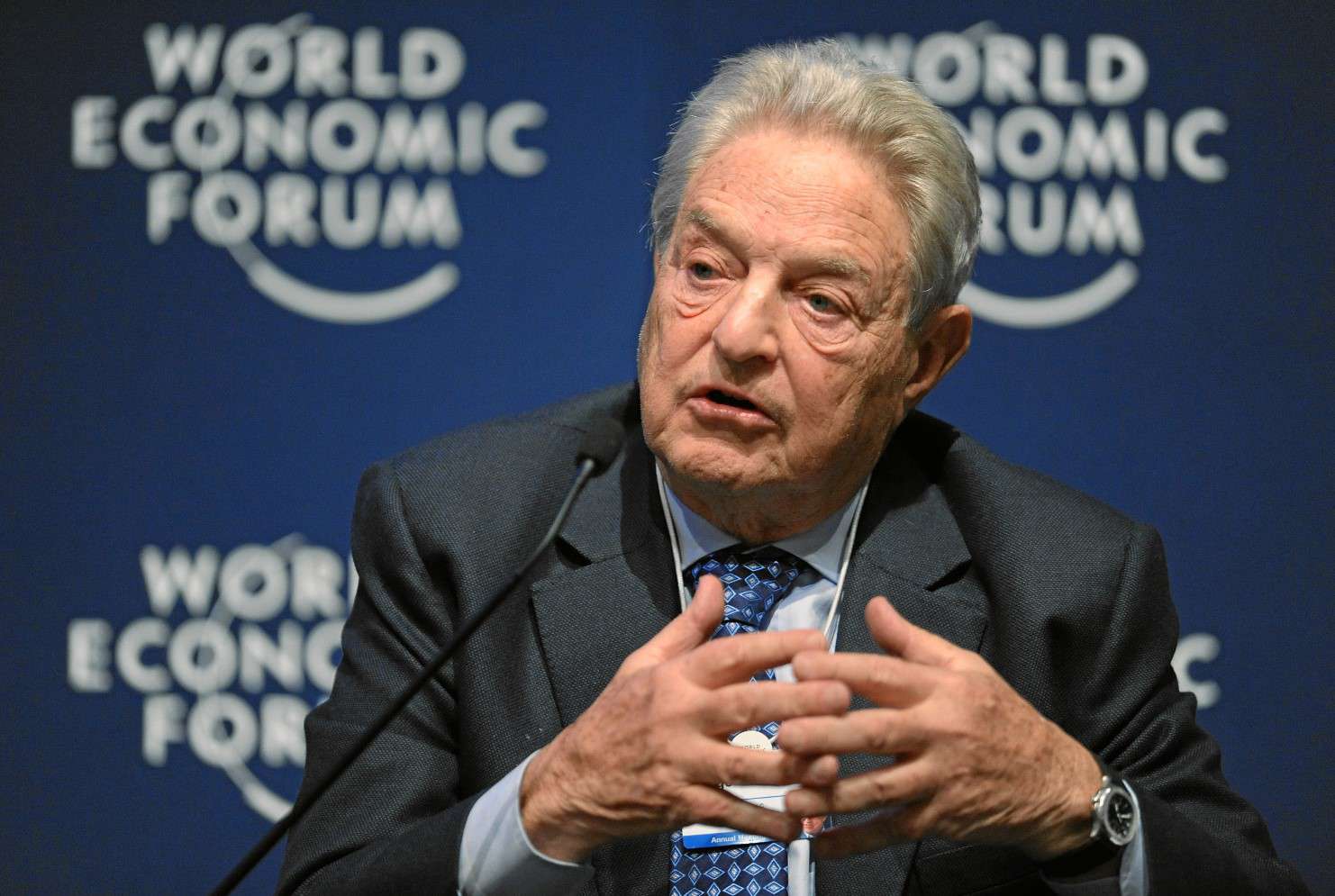 George Soros at the World Economic Forum annual meeting in 2011