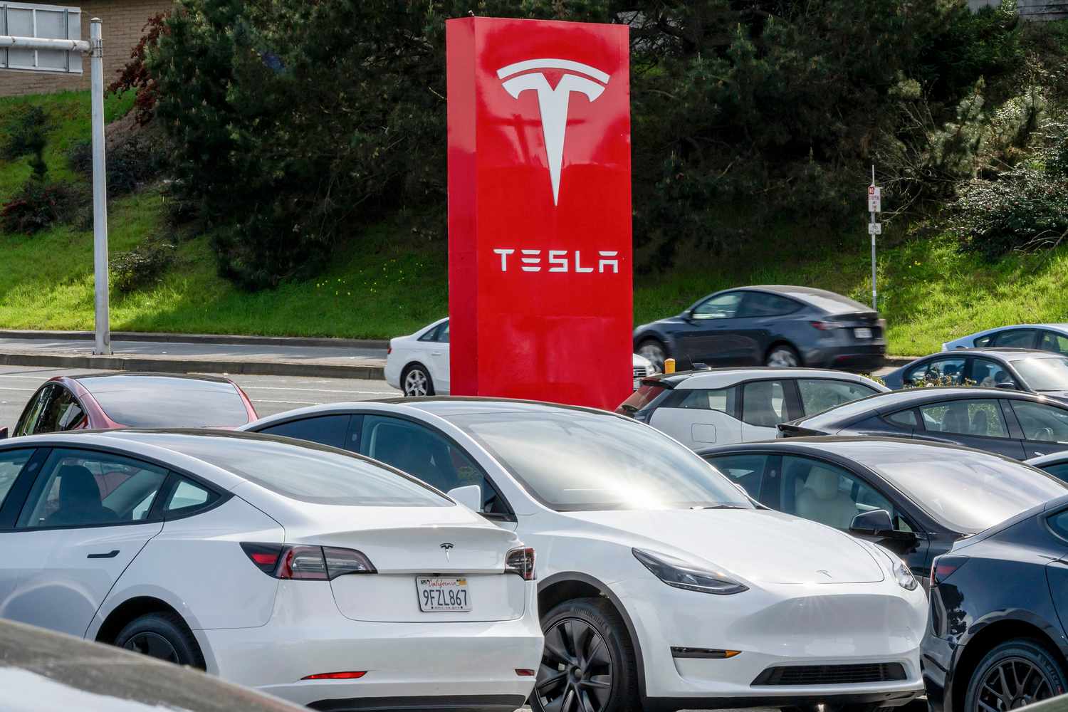 A Tesla dealership