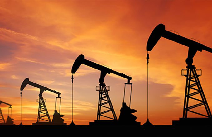 Image of oil rigs