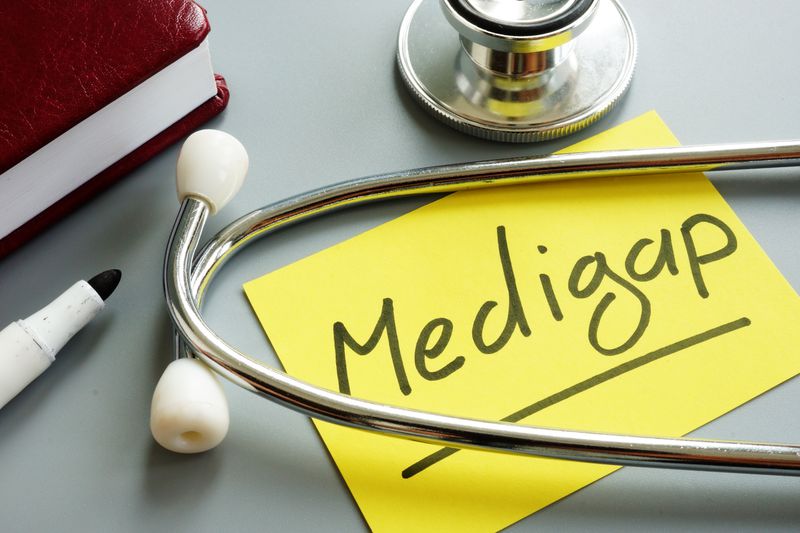 Medigap insurance inscription and stethoscope
