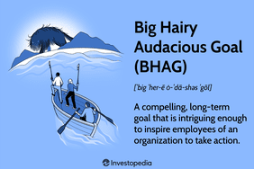 Big Hairy Audacious Goal (BHAG): A compelling, long-term goal that is intriguing enough to inspire employees of an organization to take action.