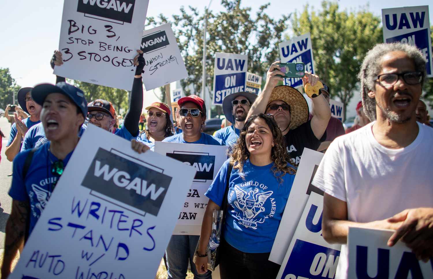 Members of the Writers Guild of America West (WGAW) 