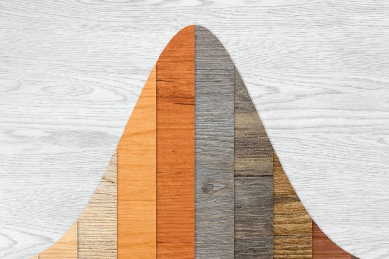 Wood Textured Graph Bars