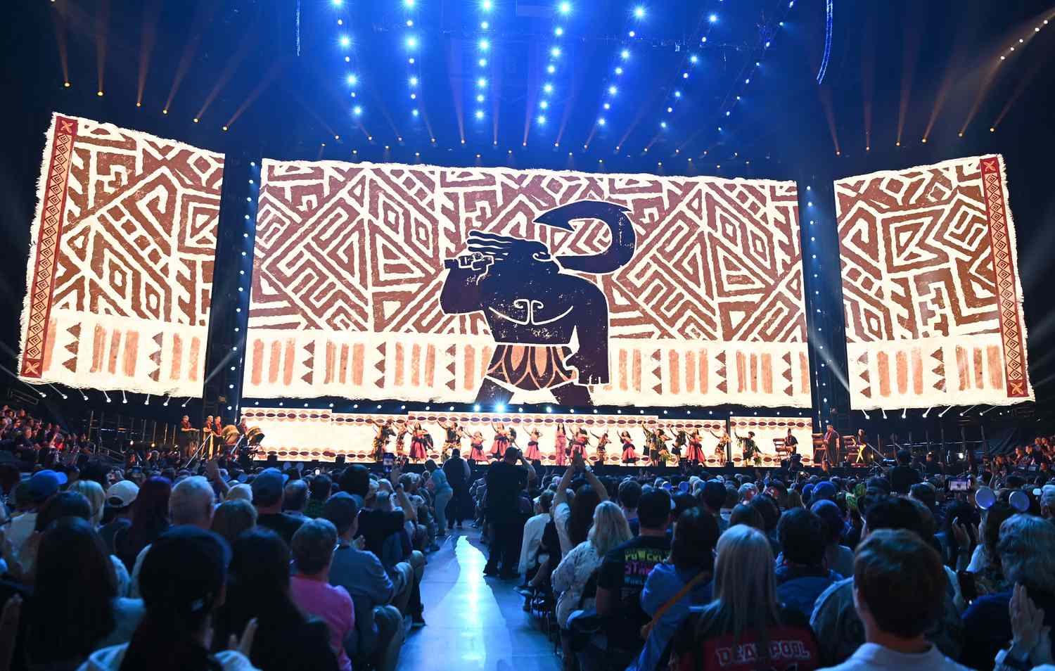 Auli'i Cravalho appears at the Disney Entertainment Showcase at D23: The Ultimate Disney Fan Event in Anaheim, California on August 9, 2024