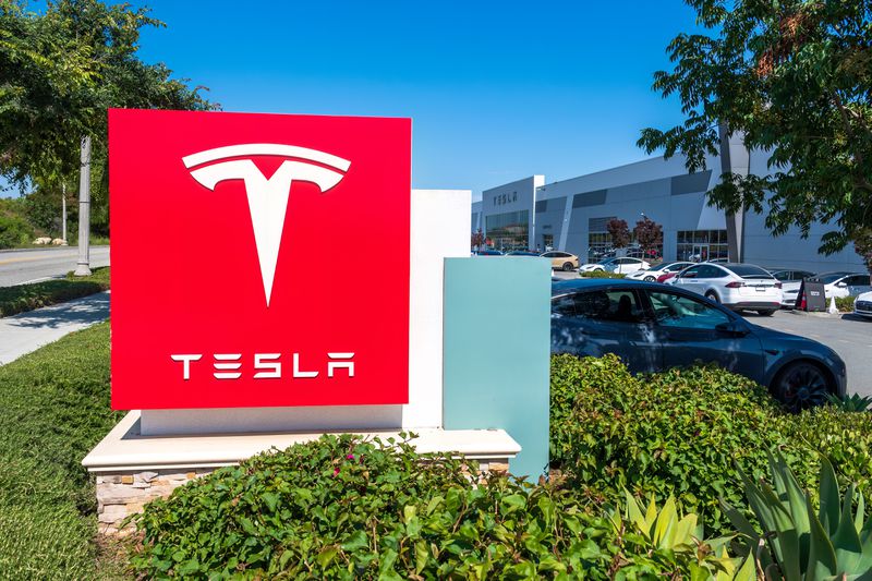 Tesla sign