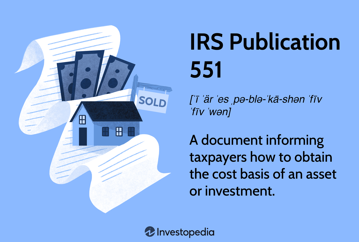 IRS Publication 551: A document informing taxpayers how to obtain the cost basis of an asset or investment.
