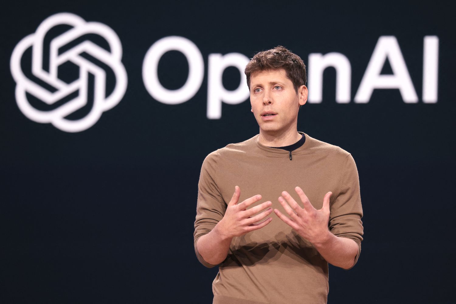OpenAI CEO Sam Altman speaks during the Microsoft Build conference in Seattle, Washington on May 21, 2024
