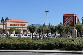 Exterior of The Home Depot store near Meridian Park Boulevard with signage visible and a busy parking lot, Concord, California