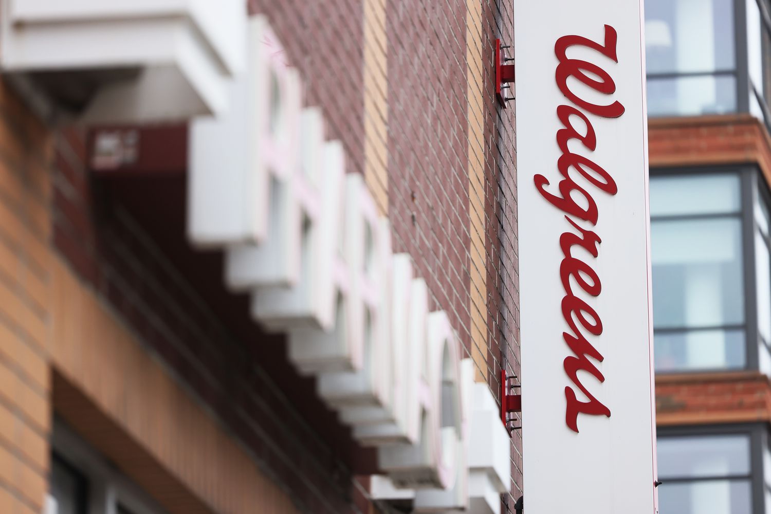 Walgreens signage is seen at a store.