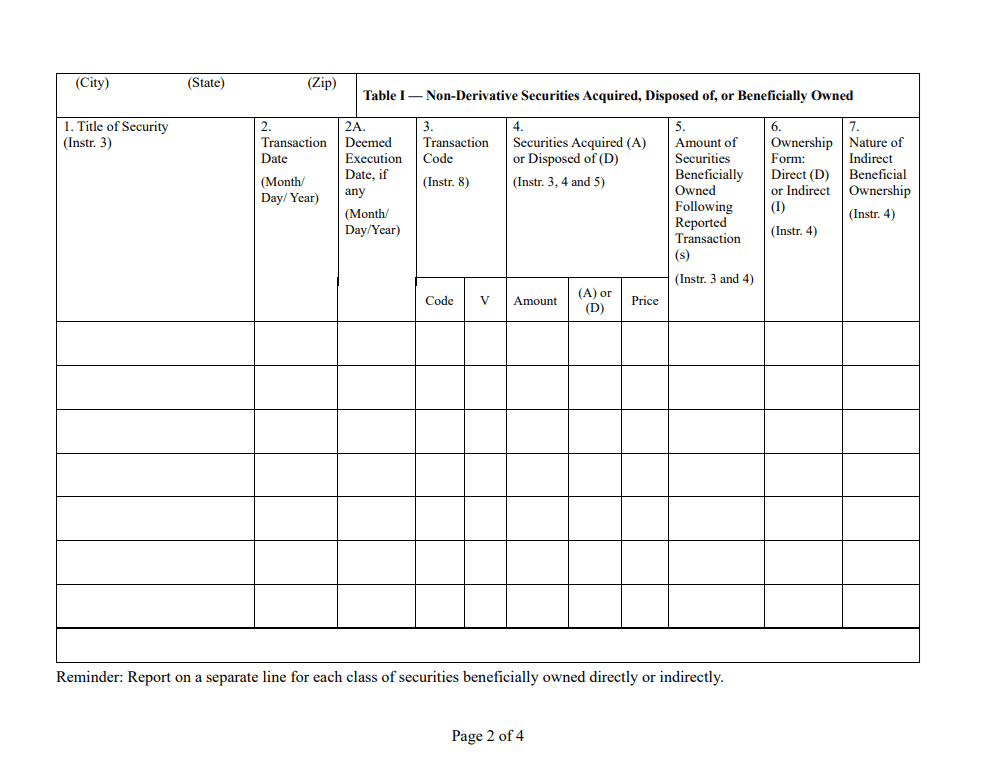 Form 4 Page 2