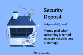 Security Deposit: Money paid when something is hired or rented to cover possible loss or damage.