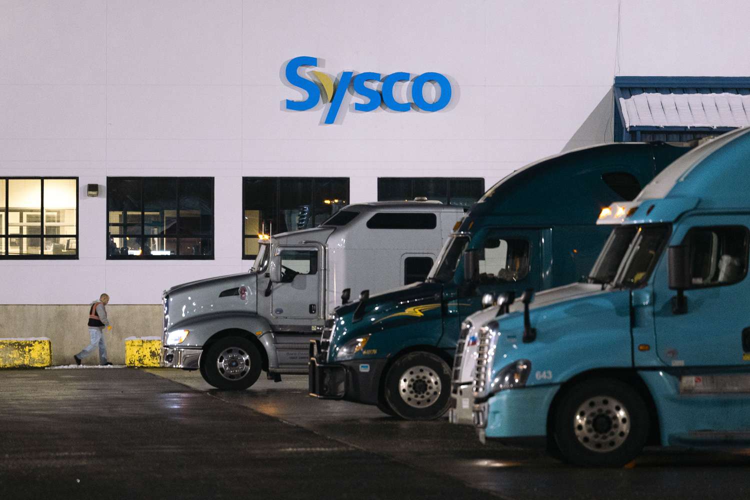 A Sysco Corp. distribution center in Halfmoon, New York