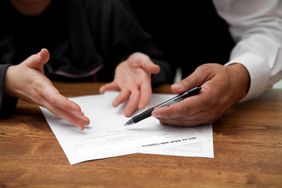 Lawyer explaining a will