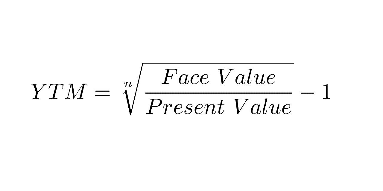 Yield to Maturity Formula