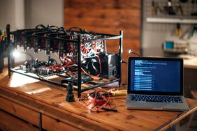 Mining rig for cryptocurrency