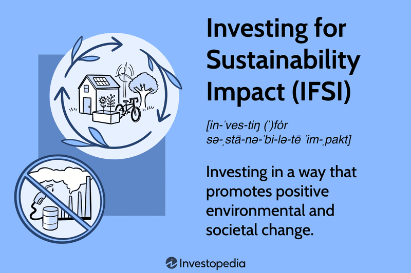 Investing for Sustainability Impact (IFSI): Investing in a way that promotes positive environmental and societal change.
