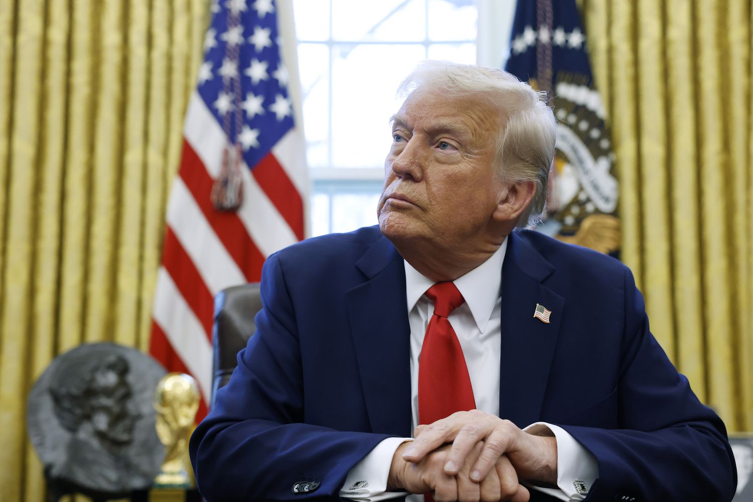President Donald Trump in the Oval Office