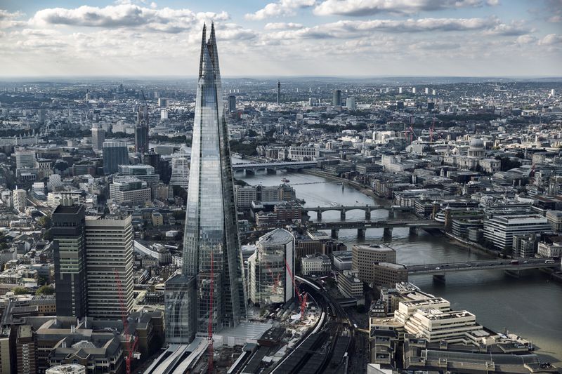 The Shard and London Skyline, London, England, UK