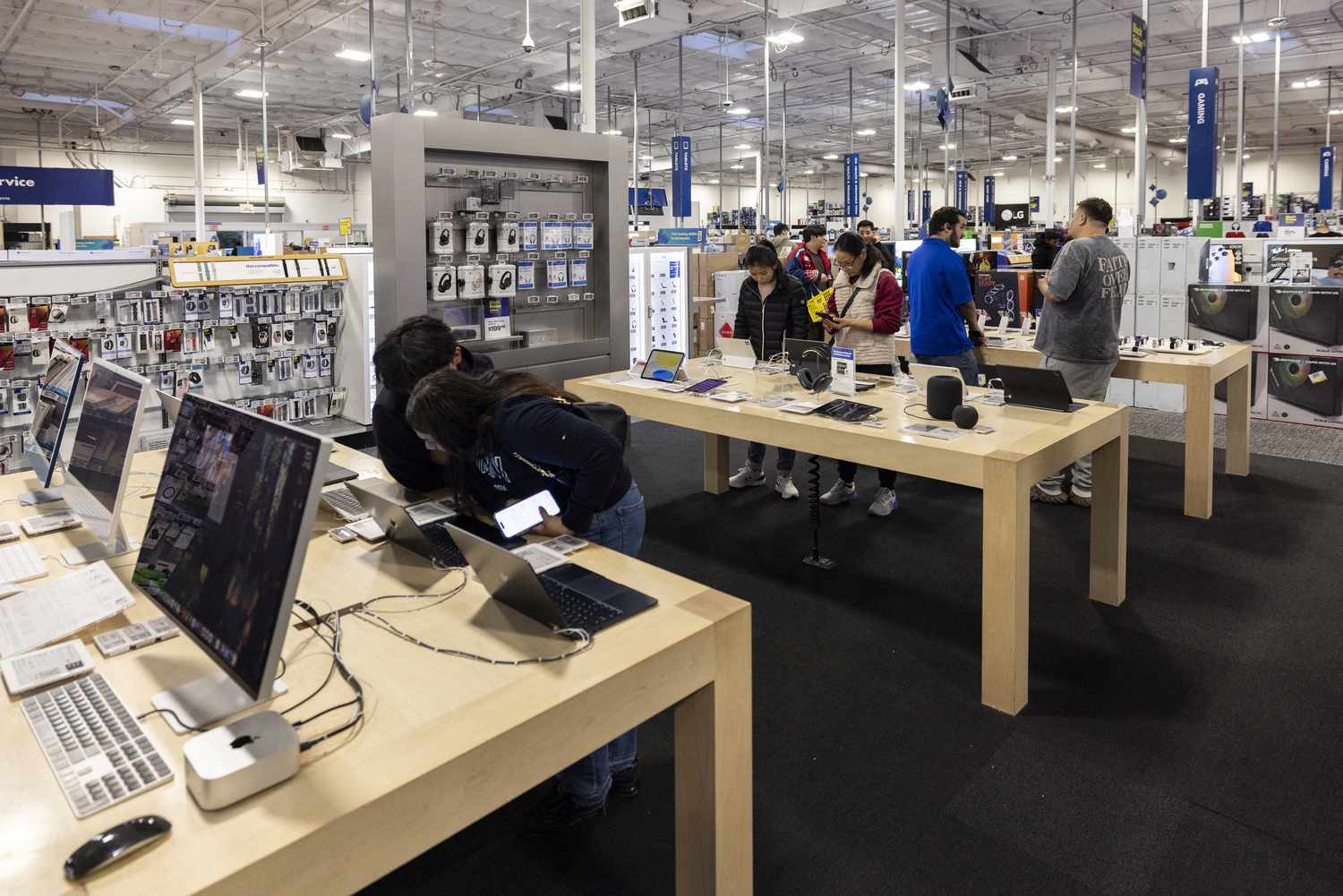 A Best Buy store on Black Friday in Montebello, California, November 29, 2024.