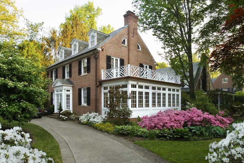 Colonial house exterior