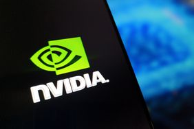 The Nvidia logo displayed on a smartphone