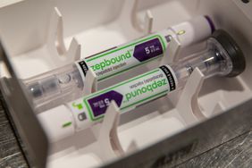 An Eli Lilly Zepbound injection pen.