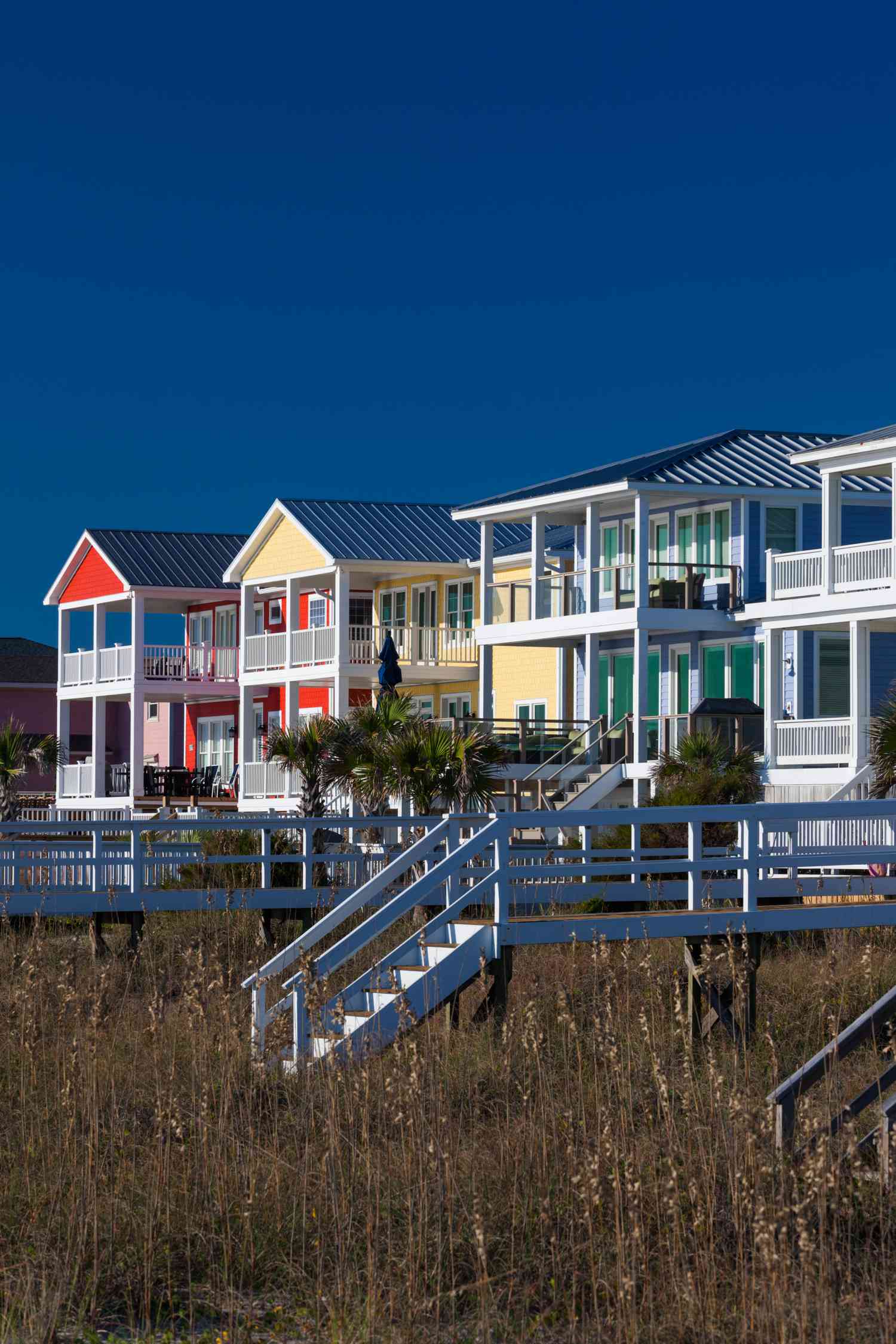 Beach houses in Kure Beach, North Carolina