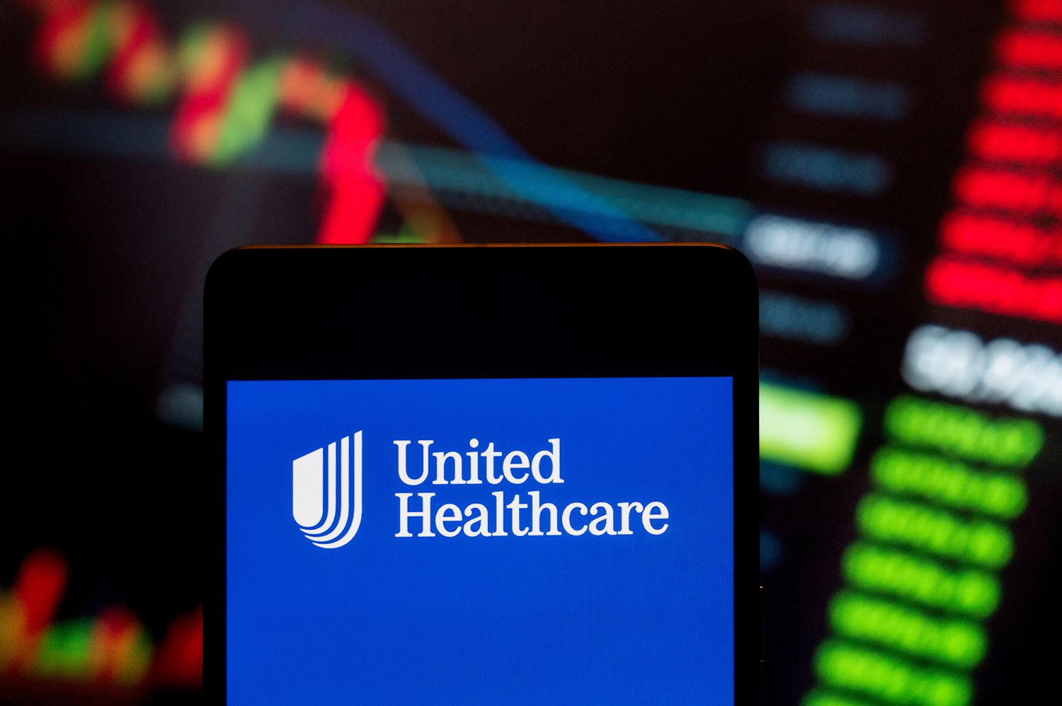 UnitedHealth Group logo seen displayed on a smartphone w