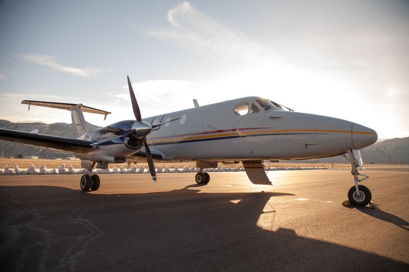 aircraft in Northern Canada in winter.