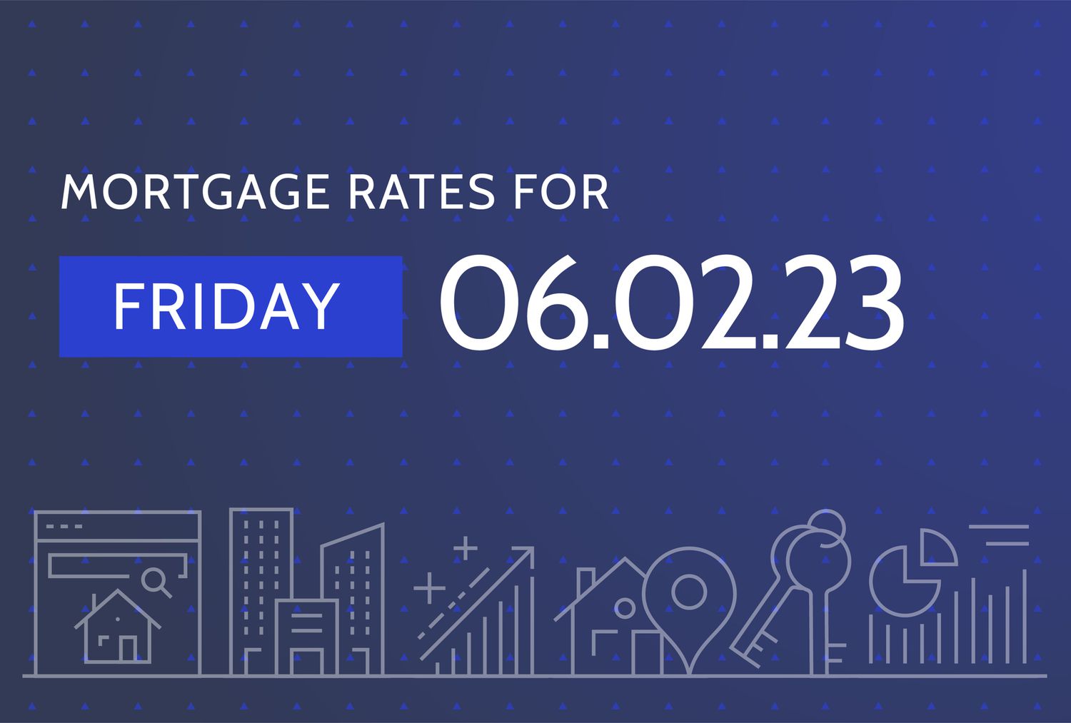 Investopedia custom visual for mortgage rates on Friday June 2, 2023.