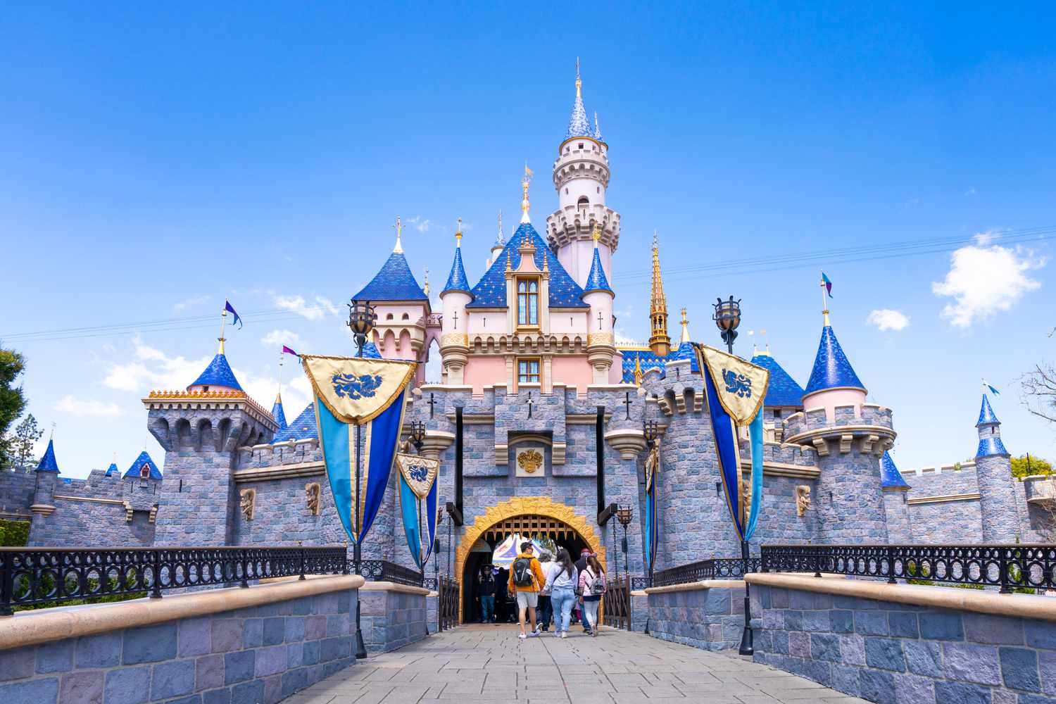 The Sleeping Beauty Castle at Disneyland in Anaheim, California.