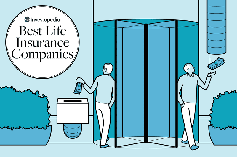 Graphic of a man entering a revolving door while dropping money in a box and exiting the door while money drops from a chute