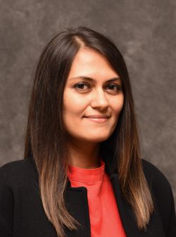 A photograph shows research analyst Sana Saddiqui.