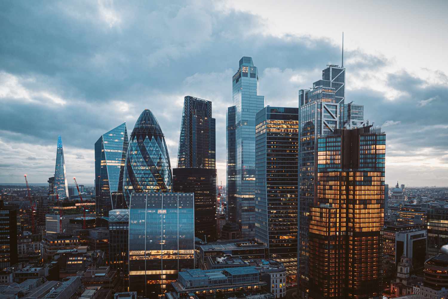London skyline.