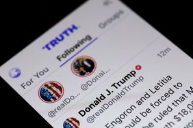 Truth Social social media app shown on a smartphone screen