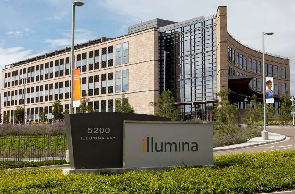 Illumina sign in front of building