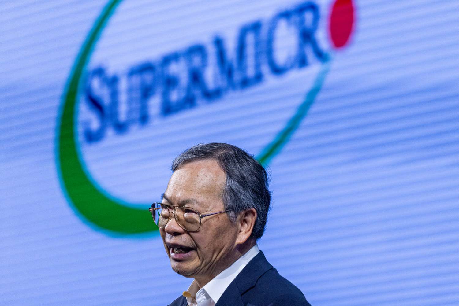 Super Micro Computer CEO Charles Liang at the Computex conference in Taipei, Taiwan, on Wednesday, June 5, 2024.