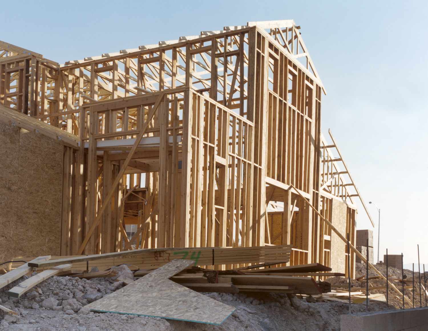 A house under construction