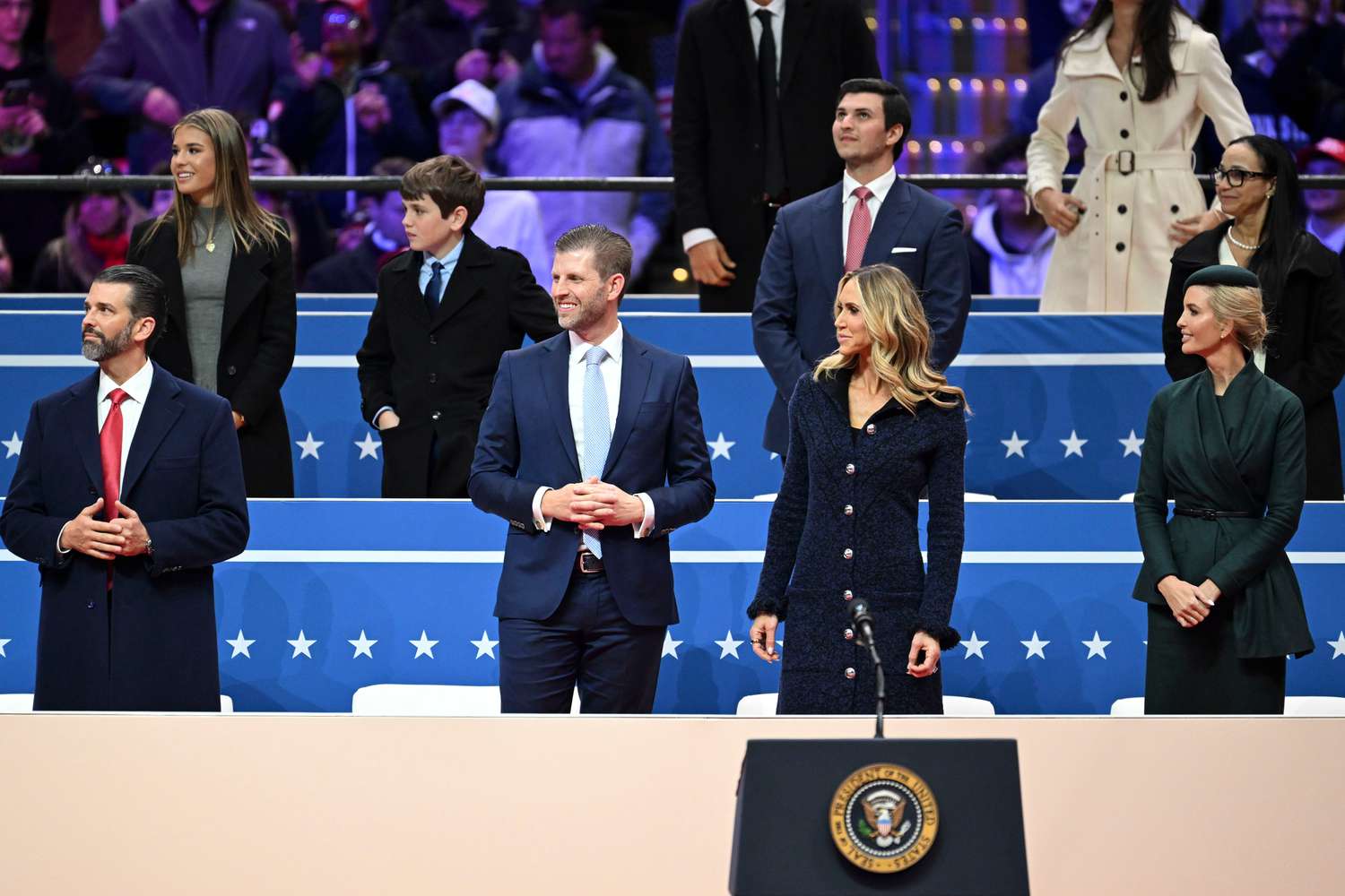 Donald Trump Jr. (left) and Eric Trump (second from left)