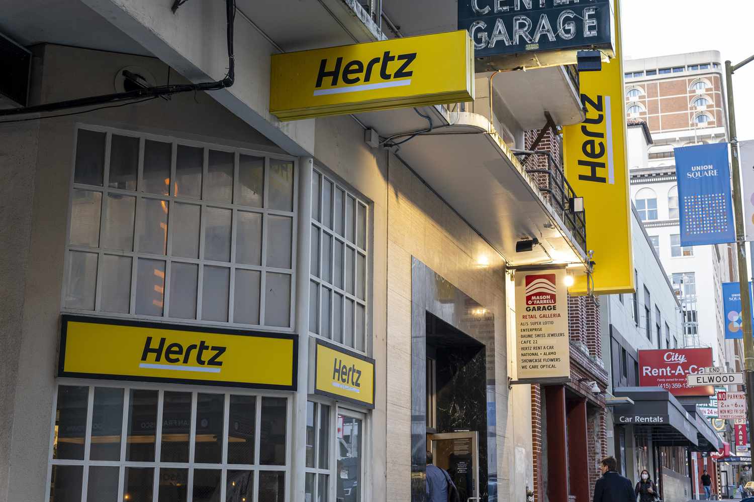 A Hertz rental car location in San Francisco