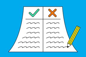 Illustration of a pro and con list.