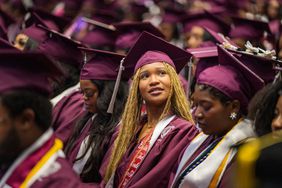 Students celebrate during the North Carolina Central University
