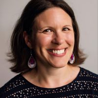 A portrait of Sara Clarke.