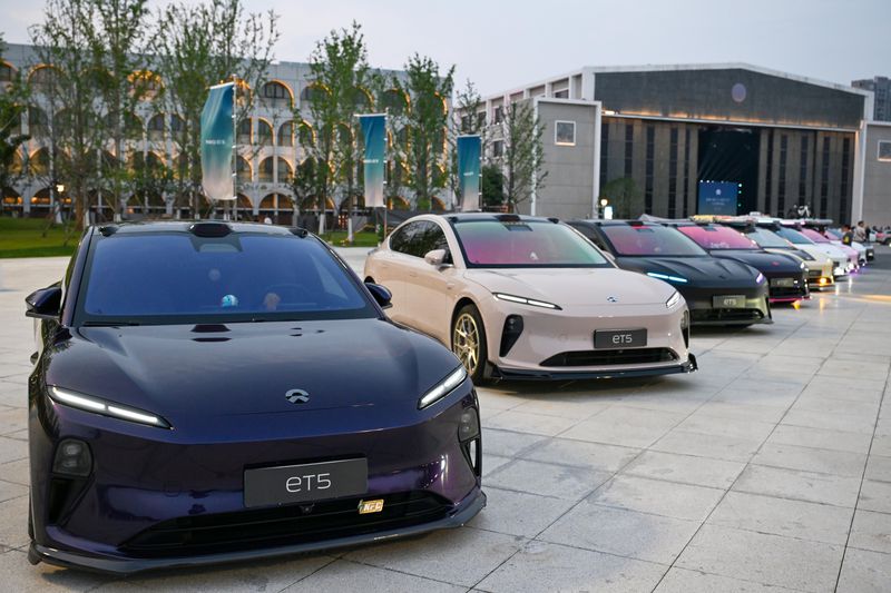 NIO vehicles.