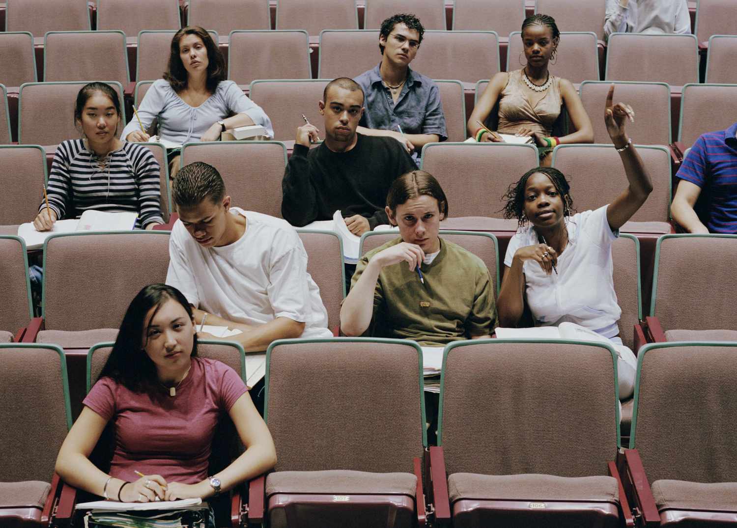 Young Students in a Classroom Auditorium